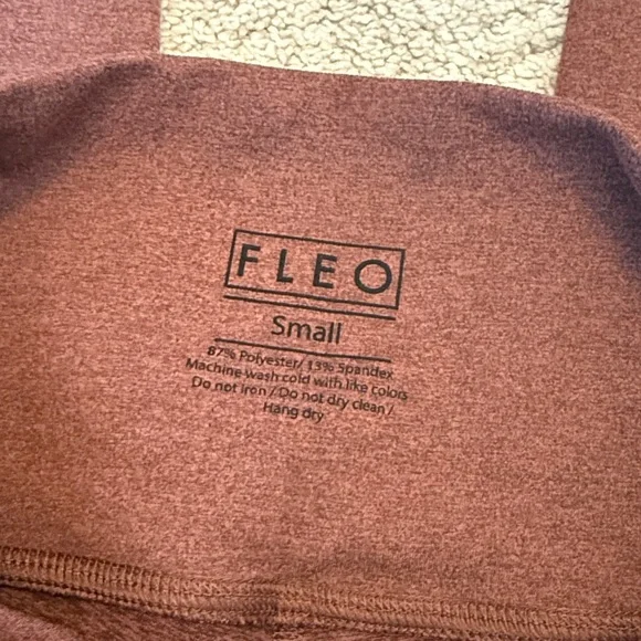 Fleo El Toro 25” High Rise Heather Rosewood Leggings - Picture 4 of 7